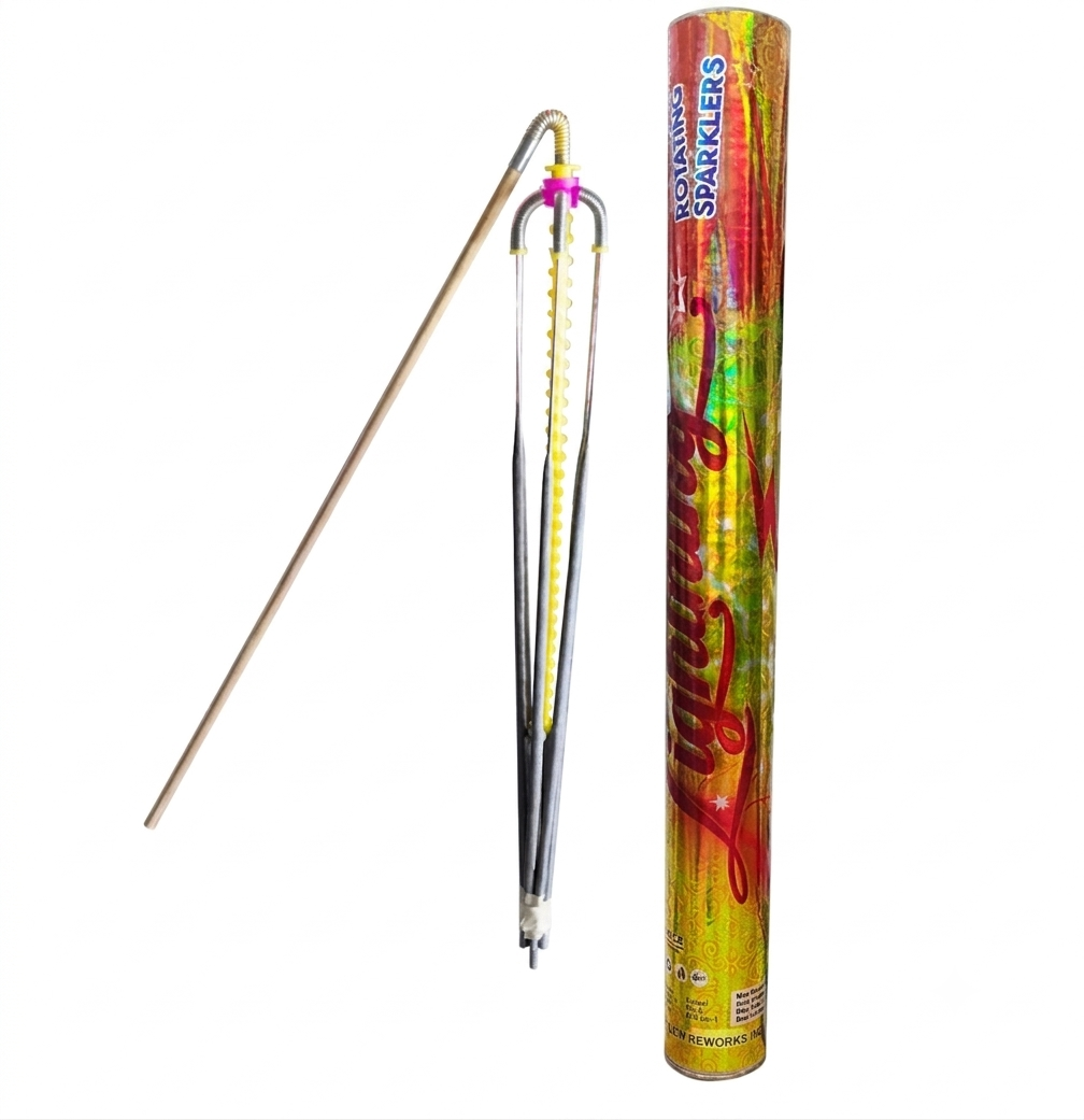 Rotating sparklers